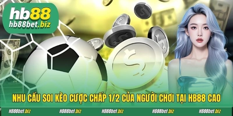 Nhu cầu soi kèo cược chấp 1/2 của người chơi tại HB88 cao